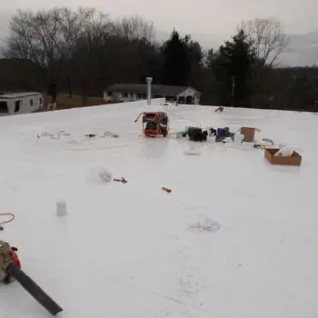Flat roof construction equipment tools
