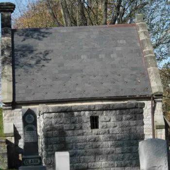 Stone building with slate roof
