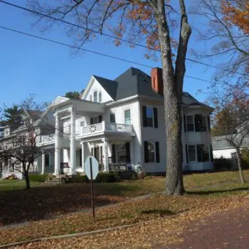 Victorian house with gable roof