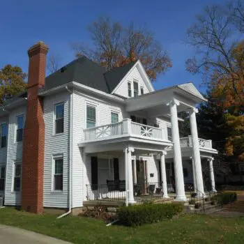 Large house with gray roof